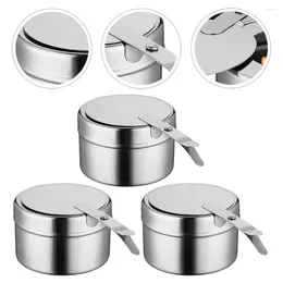 Double Boilers 3 Pcs Stainless Steel Alcohol Stove Container Furnace Core Mini Stoves Cookware Supplies