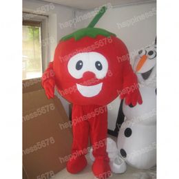 Performance tomato Mascot Costumes high quality Cartoon Character Outfit Suit Carnival Adults Size Halloween Christmas Party Carnival Dress suits