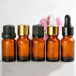 10ml Amber Glass Essential Oil Pipette Bottles Liquid Reagent Dispensing Bottles Perfumes Bottles 768pcs Wholesale free shipping Mxbtl