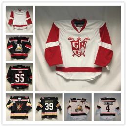 Custom 11 Filip Zadina Grand Rapids Griffins CCM Edge Hockey Jersey 55 Matthew Ford 39 Tyler Bertuzzi 4 Nathan Paetsch ou qualquer Nome do Número