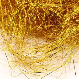 Party Decoration 100g Gold Reflective Plastic Rafia Shredded Paper Multi Colour Flash Rafia Used for DIY Gift Box Filler Decoration Party Packaging Supplies 231122