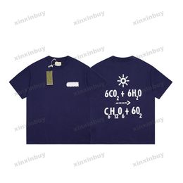 xinxinbuy Men designer Tee t shirt 23ss tape Letter photosynthesis short sleeve cotton women Black yellow white blue XS-L