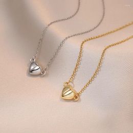 Pendant Necklaces 2023 Necklace Women's Sweet Love Iron Absorber Stone Can Be Worn Separately Fashionable Simple Light And Luxurious