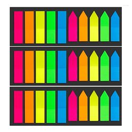 Sheets Colour Stickers Transparent Fluorescent Index Tabs Flags Sticky Note Stationery Children Gifts School Office Supplies