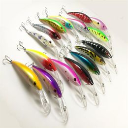 Whole Lot 16 Fishing Lures Lure Fishing Bait Crankbait Fishing Frog Tackle Minnow Hooks Bass 15 6g 12cm305z