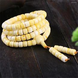 Pendants Luxury Women Men Choker Necklace Polish Old Honey Wax 108 Buddha Beaded Bracelet Chicken Oil Yellow Amber Hand String