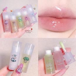 Lip Gloss 4g Cute Female Fruit Crystal Jelly Oil Hydrating Plumping Tinted Clear Blam Care Korean Comestic Tools