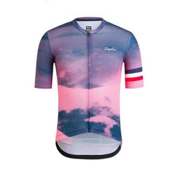 RAPHA Summer pro Team Mens Cycling jersey Road Racing Maillot Breathable Short Sleeve Bike Tops Outdoor Sportwear Bicycle Shirts S279I
