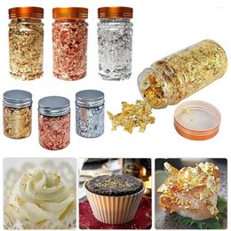 Party Supplies Gold Foil Grade Genuine Leaf Flakes Cake Decoration DIY Chocolates Wedding Birthday Baking Tools