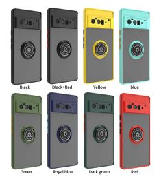 Phone Case for Google Pixel 6 7 8 Pro 7A Shockproof Rugged Protection Anti Fall Multifunction Magnetic with Ring Bracket Cover