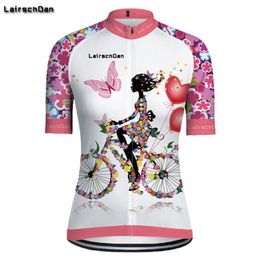 SPTGRVO Lairschdan Pink Pro Cycling Jersey Team 2019 Cycle Clothing Summer Woman Short Set Mtb Bike Uniforme Bicycle Clothes Kit2143