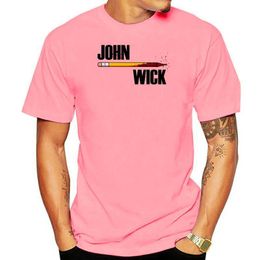 Men's T-Shirts John Wick Storey Poster T-Shirt Inspired Top Printing Short Sleeves Fashion T Shirt Men Clothing O-Neck Stylish Top Tee 230422