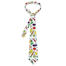 Bow Ties Fruits And Veggies Tie Vegetarian Lifestyle Daily Wear Party Neck Men Classic Casual Necktie Accessories Design Collar