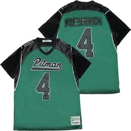 High School John H. Pitman Jersey Football 4 Colin Kaepernick Moive Pure Cotton For Sport Fans Team Green College Pullover University Breathable Stitched Vintage