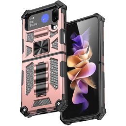 For Samsung Galaxy Z Flip4 4 5G Z Flip 5 Shockproof Case Armor Cover Military Grade Camouflage Hidden Magnetic Kickstand Phone Cases