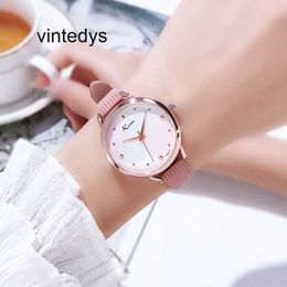 Luxury Watch Card Mystery Watch Women's Junior High School Student Girls' Fashion Personality Forest Small Group Belt Waterproof Quartz