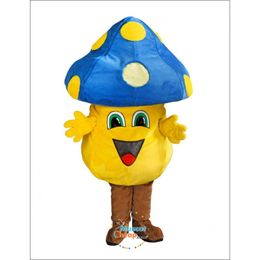 Hallowee Cute Happy Mushroom Mascot Costumes Christmas Fancy Party Dress Character Outfit Suit Adults Size Carnival Easter Advertising Theme Clothing