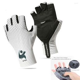 Cycling Gloves Summer Ice Silk Mtb Road Bike Half Finger -Absorbing Anti-Slip Bicycle Ridding Equipment