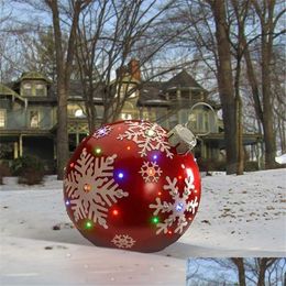 Christmas Decorations Christmas Decorations 60Cm Inflatable Decorated Balls Outdoor Tree Atmosphere Baubles Toys 230923 Drop Delivery Dhztv