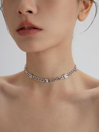 Choker Timeless Wonder Fancy Zirconia Geo Chained Wrap Necklace For Women Designer Jewellery Goth Runway Bride Gift Rare Trendy Top 4022