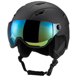 Ski Helmets Integrally Moulded Goggles Helmet PC EPS Skiing Protective Adjustable with 14 Vents for Men Women 231122