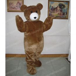 Newest teddy bear Mascot Costume Carnival Unisex Outfit Christmas Birthday Party Outdoor Festival Dress Up Promotional Props For Women Men