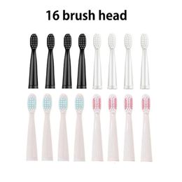 Toothbrushes Head 16pcs Replacement Brush Heads For Sonic Electric Toothbrush Soft Tips Accessories Deep Clean Man and Woman Adults 231121