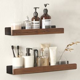 Bathroom Shelves Bathroom Shelves Shower Storage Rack Wall-mounted Nordic Style Solid Wood Holder Toilet Cosmetic Organizer for Shampoo 230422