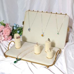 Jewelry Pouches Top Selling 4Colors Velvet Necklace Earrings Display Window Shop Storage Bust Holder Stand