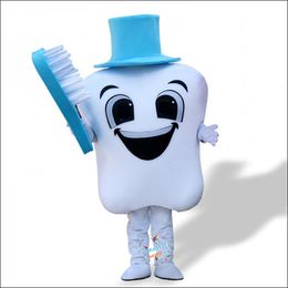 Halloween Toothbrush Teeth Mascot Costumes Christmas Fancy Party Dress Character Outfit Suit Adults Size Carnival Easter Advertising Theme Clothing