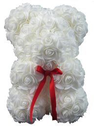 Decorative Flowers Rose Teddy Bear Women Gifts For Mom Birthday Girlfriend Her Teen Girls Anniversary 23CM(9")