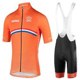 2022 Men Summmer triathlon Netherlands Dutch National Team Cycling Jersey mountain bike clothes maillot ciclismo ropa Size XXS-6XL259d