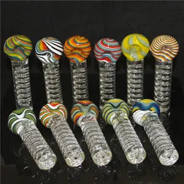 Glycerin Smoking Glass Hand Pipes Pyrex Glass Spoon tobacco Bowl Pipe for Silicone Water pipe bong bubbler