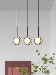 Pendant Lamps Crystal Salle A Manger Bubble Glass Modern Light Led Design Lamp Vintage Bulb Lustre Suspension