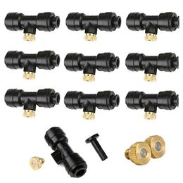 Watering Equipments 21Pcs Misting Nozzles Kit Fog For Patio System Outdoor Cooling Garden Water Mister238S