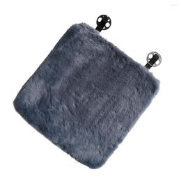 Car Seat Covers Universal Anti-Slip Warm Plush Interior Front Cover Cushion Pad Mat Accessories Grey