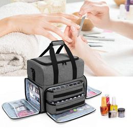 Nail Art Kits Polish Organiser Bag Organisers And Storage Case Travel Carrying For Accessories Holds Bags