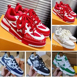 2024 Designer Casual Shoes Men Sneakers Rubber Platform Trainers Genuine Leather Sneaker Multicolor Lace-up Skate Shoes Fashion Running Shoe 39-45 b4