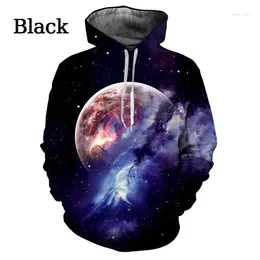 Men's Hoodies Planet 3d Printing Hoodie Fashion Street Art Design Cool Unisex