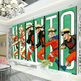 Naruto Wallpaper Japanese anime 3D wall Mural Kid's Boys Bedroom TV Background Custom Cartoon Wallpaper Livingroom Large wall292W