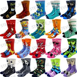 Men's Socks 2023 New Arrival Anime women men socks Long Socks Mens Knee-High Cosplay Sock Adult Personality Hip Hop harajuku funny socks T231122