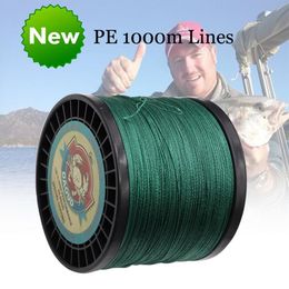 Daoud 4 Strands 1000M PE Braided Fishing Line 8-140LB Multifilament Fishing Line for Carp Fishing 8lb 10lb 30lb 50lb 100lb 120lb2238