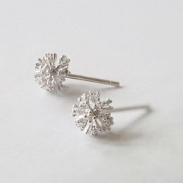 Stud Earrings REETI 925 Sterling Silver Prevent Allergy Snow Brincos For Women Wedding Jewelry Accessories