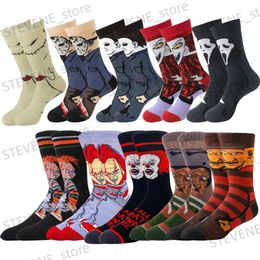 Men's Socks Christmas Halloween anime socks men women novelty funny gamers cartoon sock T231122