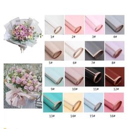 Gift Wrap Fast Delivery Flower Wrapped Paper 20Pcspack Christmas Wedding Valentine Day Waterproof Bronzing Drop Home Garden Festive Dhc6W