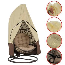 Outdoor Hanging Egg Swing Chair Cover Waterproof Dust Protector Patio With Zipper Protective Case Shade252G