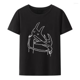 Men's T Shirts Twin Fantasy Fashion TShirts Dog Cute Animal Men Harajuku Modal Tops Shirt O Neck