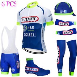 6PCS Full Set TEAM 2020 WANTY cycling jersey 20D bike shorts Set Ropa Ciclismo summer quick dry pro BICYCLING Maillot bottoms wear275L