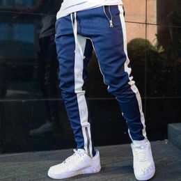 Men's Pants New Men's Casual Fashion Pants Sportswear Skinny Male Trousers Gyms Tracksuits Bottoms Hip Hop Streetwear Joggers Sweatpants T231122