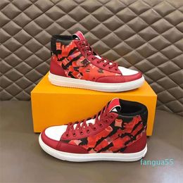 Shoes Sneakers Designer trainer Casual Women Mens luxury printing trainers Real leather